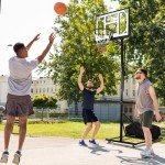 Portable 10 FT Adjustable Basketball Hoop with Wheels