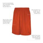 Russell Athletic Men's Burnt Orange Mesh Shorts