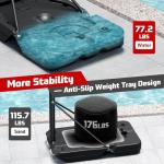 Yohood 10FT Portable Basketball Hoop with 40" Backboard