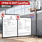 Yohood 10FT Portable Basketball Hoop with 40" Backboard