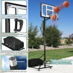 Portable 10 FT Adjustable Basketball Hoop with Wheels