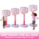 JOYIN Adjustable Toddler Basketball Hoop with 4 Balls