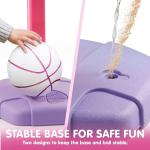 JOYIN Adjustable Toddler Basketball Hoop with 4 Balls