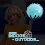 Glow in the Dark Mini Basketballs with Pump - 4 Pack