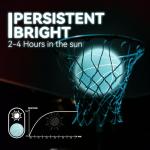 Glow in the Dark Mini Basketballs with Pump - 4 Pack