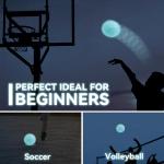 Glow in the Dark Mini Basketballs with Pump - 4 Pack