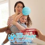 Glow in the Dark Mini Basketballs with Pump - 4 Pack