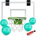 Glow-in-the-Dark Mini Basketball Hoop for Indoor Fun