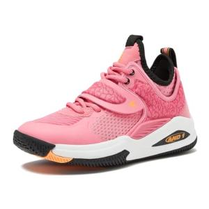 AND1 Gamma 4.0 Kids Basketball Shoes - Dark Pink/Orange