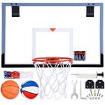 FASTOSS Wall-Mounted Indoor Basketball Hoop Set
