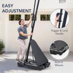 Adjustable 4.4-10ft Portable Basketball Hoop