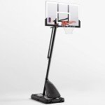 54" Portable Basketball Hoop with Adjustable Height