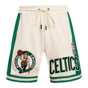 Boston Celtics Retro Athletic Shorts – Eggshell/Kelly Green