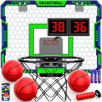 Mini Basketball Hoop with Remote for Indoor Fun