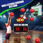 Mini Basketball Hoop with Remote for Indoor Fun