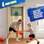 Mini Basketball Hoop with Remote for Indoor Fun