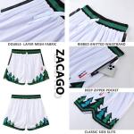 ZACAGO Men's Lightweight Retro Basketball Shorts with Pocket