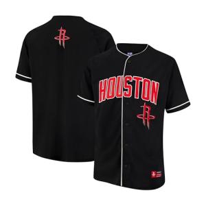 Houston Rockets Men's Soft Button Down Shirt, Black