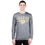 NBA Men's Long Sleeve Pullover T-Shirt - Heather Charcoal