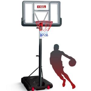 Adjustable 5.6-10FT Portable Basketball Hoop System