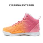 AND1 Showout Kids Basketball Shoes - Bright Orange/Pink