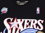 Allen Iverson #3 Philadelphia 76ers Black Tee