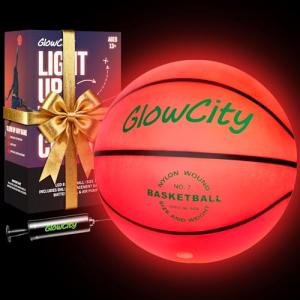GlowCity Glow in the Dark Basketball - Size 7
