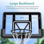 10ft Height Adjustable Basketball Hoop with Wheels