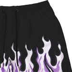 Flame Graphic Basketball Shorts for Men