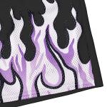 Flame Graphic Basketball Shorts for Men