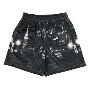 LEEYUSEN Men's Lightweight Basketball Graphic Shorts
