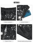 LEEYUSEN Men's Lightweight Basketball Graphic Shorts