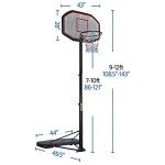 Yaheetech Portable Adjustable Basketball Hoop for Adults