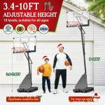 Seray 40-Inch Adjustable Basketball Hoop for All Ages