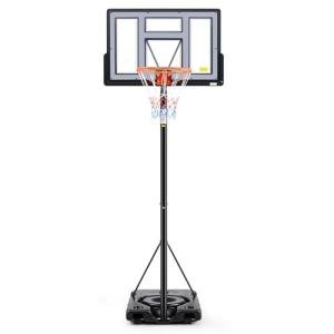 Portable Adjustable Basketball Hoop with 44 Inch Backboard