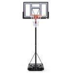 Portable Adjustable Basketball Hoop with 44 Inch Backboard