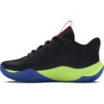 Under Armour Jet '23 Preschool Shoes, Black/Green