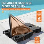 Portable Adjustable Basketball Hoop with 44 Inch Backboard