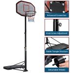 Yaheetech Portable Adjustable Basketball Hoop for Adults