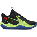 Under Armour Jet '23 Preschool Shoes, Black/Green