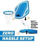 GoSports Pro Poolside Basketball Game with Hoop & Balls