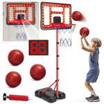 Adjustable Kids Basketball Hoop with Scoreboard