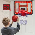 Adjustable Kids Basketball Hoop with Scoreboard