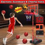 Adjustable Kids Basketball Hoop with Scoreboard