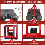 Adjustable Kids Basketball Hoop with Scoreboard