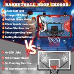 Over The Door Mini Basketball Hoop with Lights