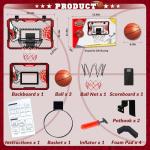 Over The Door Mini Basketball Hoop with Lights