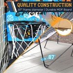Indoor Double Hoop Basketball Arcade Game with Scoreboard