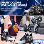 Men's Lightweight Breathable Basketball Shoes - Black