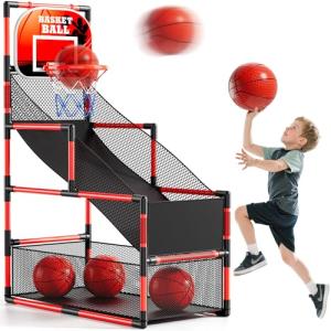 NIPLOOOW Kids Arcade Basketball Game Set